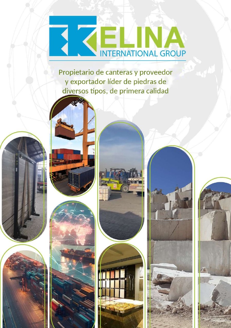 Cover of the Elina International Group catalog in Spanish